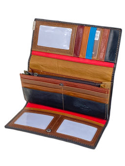 Женское портмоне из натуральной кожи мультицвет - Greta фото 2