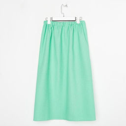 Полотенце банное Этель Парео с карманом 80*140 см. цв.нежный лайм, 100% хл, вафля 240 г/м2  фото 9