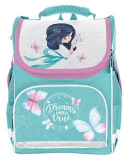 Рюкзак подростковый Schoolformat BASIC mini MAGIC GIRL 11л бирюзовый 33х25х13 жесткокаркас...