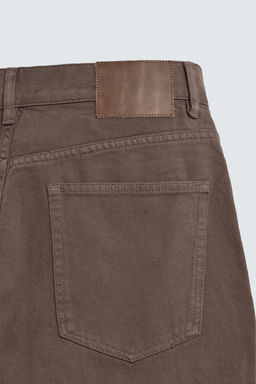 JEANS STRAIGHT FIT LAVADO / Marr?n / Topo - Zara фото 11