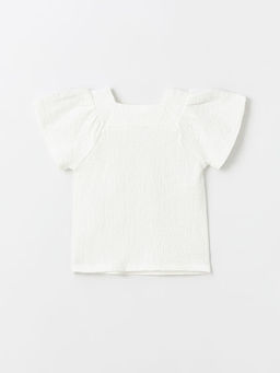 Bisiklet Yaka K?sa Kollu Basic K?z Bebek Ti??rt - Waikiki фото 2