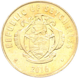 Монета 5 центов 2016 года Сейшелы