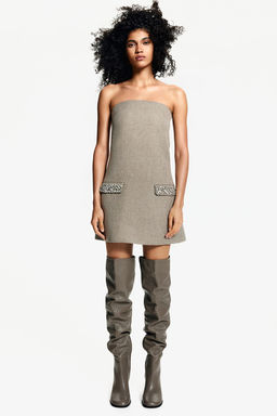 Minivestido bandeau