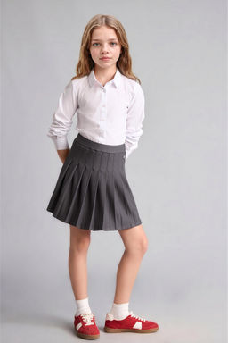 Pileli Mini Etek K_z _ocuk