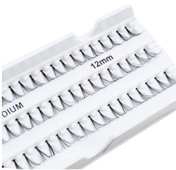 TF Пучки ресниц Individual lashes М202 12мм Medium черный