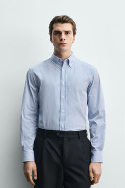 CAMISA REGULAR FIT ALGOD?N / rayas - Zara фото 2