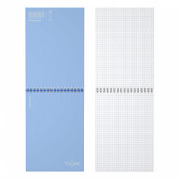 Цена за 4 шт. Блокнот с пластиковой обложкой на спирали ErichKrause Symbol, голубой, A5, 80 листов, клетка  фото 2