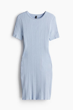 Vestido ajustado en punto de canale - H&m фото 5