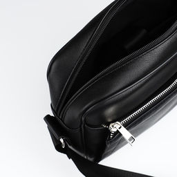 Сумка мужская TEXTURA через плечо, искусственная кожа, цвет чёрный  фото 5