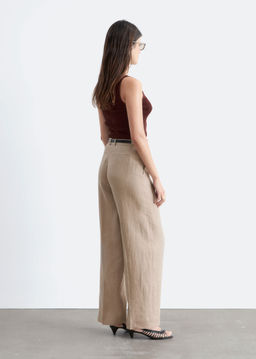 Pantalones sastre de lino - H&m фото 7