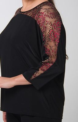 Великолепная блуза свободного покроя из тонкого шелковистого  трикотажа. Рукава летучая мышь - Ckc collections фото 2