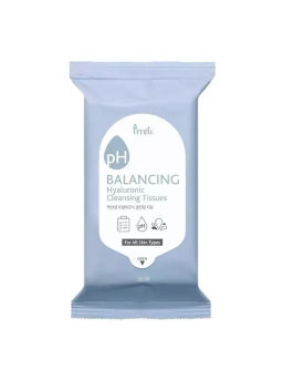 PH Balancing Hyaluronic Cleansing Tissues - Очищающие салфетки с гиалуроновой кислотой, 20 шт
