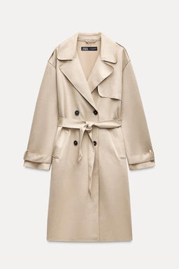 FAUX SUEDE TRENCH COAT - Zara фото 2