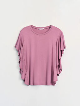 Футболка с воланами из бамбука ZR2605023412-92 / Zarina