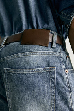 JEANS RELAXED FIT PLANCHADO / Azul - Zara фото 8