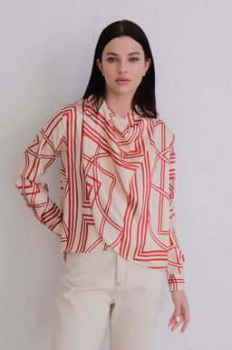 12012 Блуза с драпировкой - Martichelli фото 11