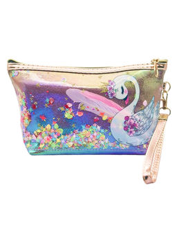 Sunflower Косметичка женская лодочка с пайетками 391, лебедь, разноцветный
