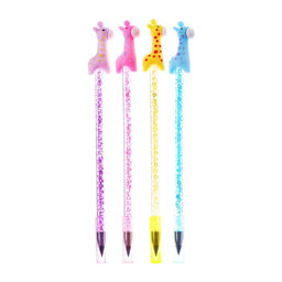 Цена за 12 шт. Карандаш чернографитный НВ, вечный Жираф, МИКС - Calligrata фото 2