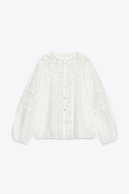 ZW COLLECTION EMBROIDERED SHIRT - Zara фото 7