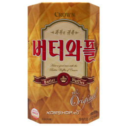 Сливочные вафли Crown, Корея, 135 г Акция