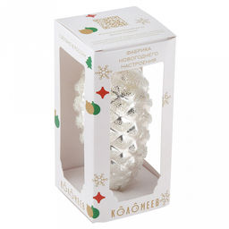 Елочная игрушка фигурка стеклянная Шишка большая 1 h12см, ручная художественная роспись, подарочная упаковка (Россия) - Домашняя мода фото 2