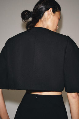BLAZER CROPPED ZW COLLECTION / Negro - Zara фото 3