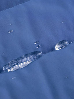 Куртка женская стёганая с капюшоном с графеновой подкладкой синего цвета 9624_1S