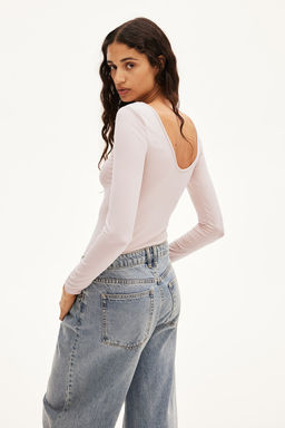 Top de microfibra con escote en U - H&m фото 3