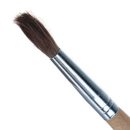 Цена за 10 шт. Кисть для рисования, пони, № 12, круглая, деревянная ручка, международный размер