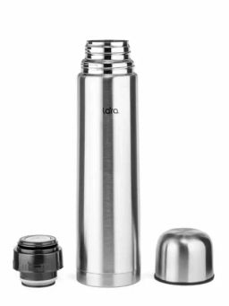 LR04-12 термос LARA (сталь) - 1200мл, КЛАПАН, двойные стенки, крышка-чашка  фото 3