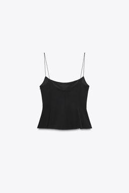 STRETCH PEPLUM TOP - Zara фото 6