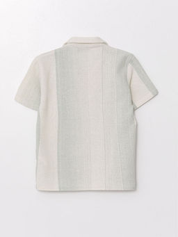 Desenli K?sa Kollu Erkek ?ocuk G?mlek