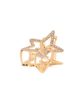 Крабик для волос «Флоранс», звезда, 3.5 см, золото