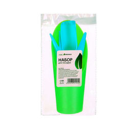 Набор посадочного инструмента: лопатка, вилка, конус, стаканчик, цвет МИКС, Greengo  фото 13