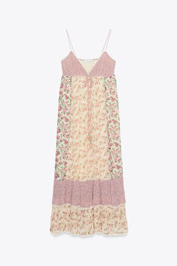 FLORAL PATCHWORK DRESS - Zara фото 10