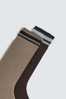 CALCETINES ESTRUCTURA WAFFLE PACK 2 / varios - Zara фото 3