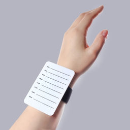 Цена за 2 шт. Планшет для наращивания ресниц, 7 - 14 мм, на браслете