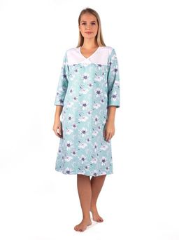 Ночная сорочка женская футер начёс "РАВШАНА" МЯТА