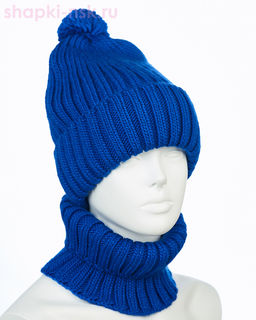 001223 F 1A Питео B Комплект женский флис (колпак+снуд) (56-58)