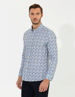 Bej Slim Fit Uzun Kollu G_mlek - Pierre cardin фото 3