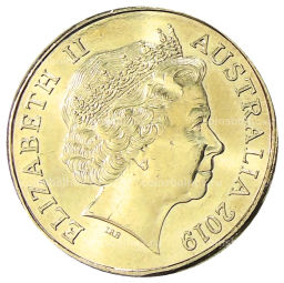 1 доллар 2019 года Австралия Английский алфавит Буква А