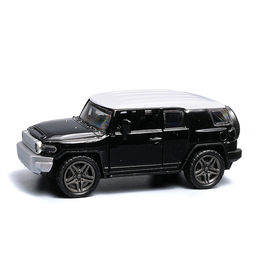 Чёрная с белой крышей инерционная машинка die-cast , 1:32