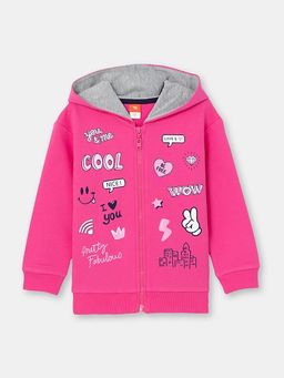 CRB wear/CSKG 63039-46-304 Толстовка для девочки, циклама/Ex.Cherubino