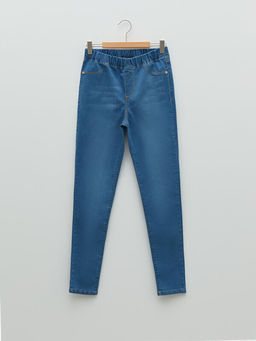 Beli Lastikli Super Skinny Fit K?z ?ocuk Jean Pantolon