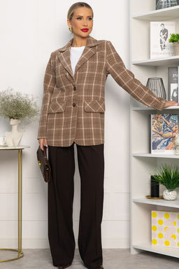 Пальто-пиджак Чендлер (бежевый) Б14157-7М - Lt collection фото 3