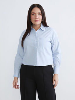 ?izgili Oversize Poplin Kad?n G?mlek