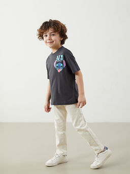 Lilo & Stitch Bask?l? Erkek ?ocuk Ti??rt