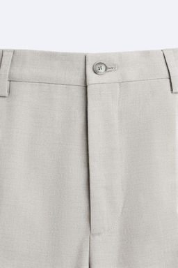TEXTURED SUIT TROUSERS - Zara фото 7