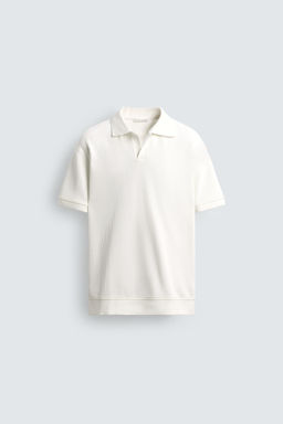 VERTICAL TEXTURED POLO SHIRT - Zara фото 6