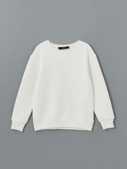 Bisiklet Yaka K?z ?ocuk Sweatshirt